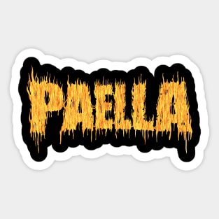 paella fire Sticker